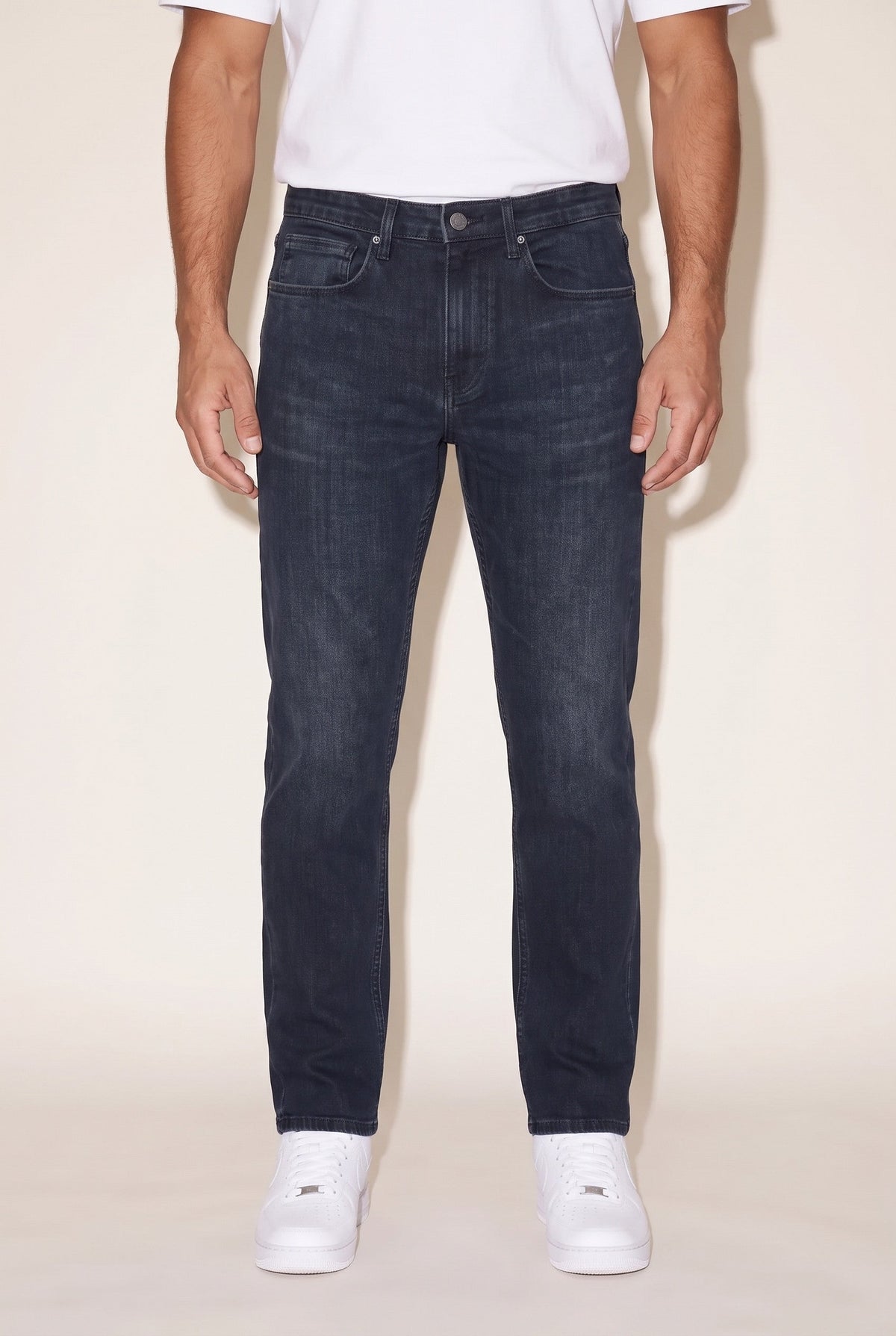 Texas Yüksek Bel Fermuarlı Boru Paça Jean (4412-F08)