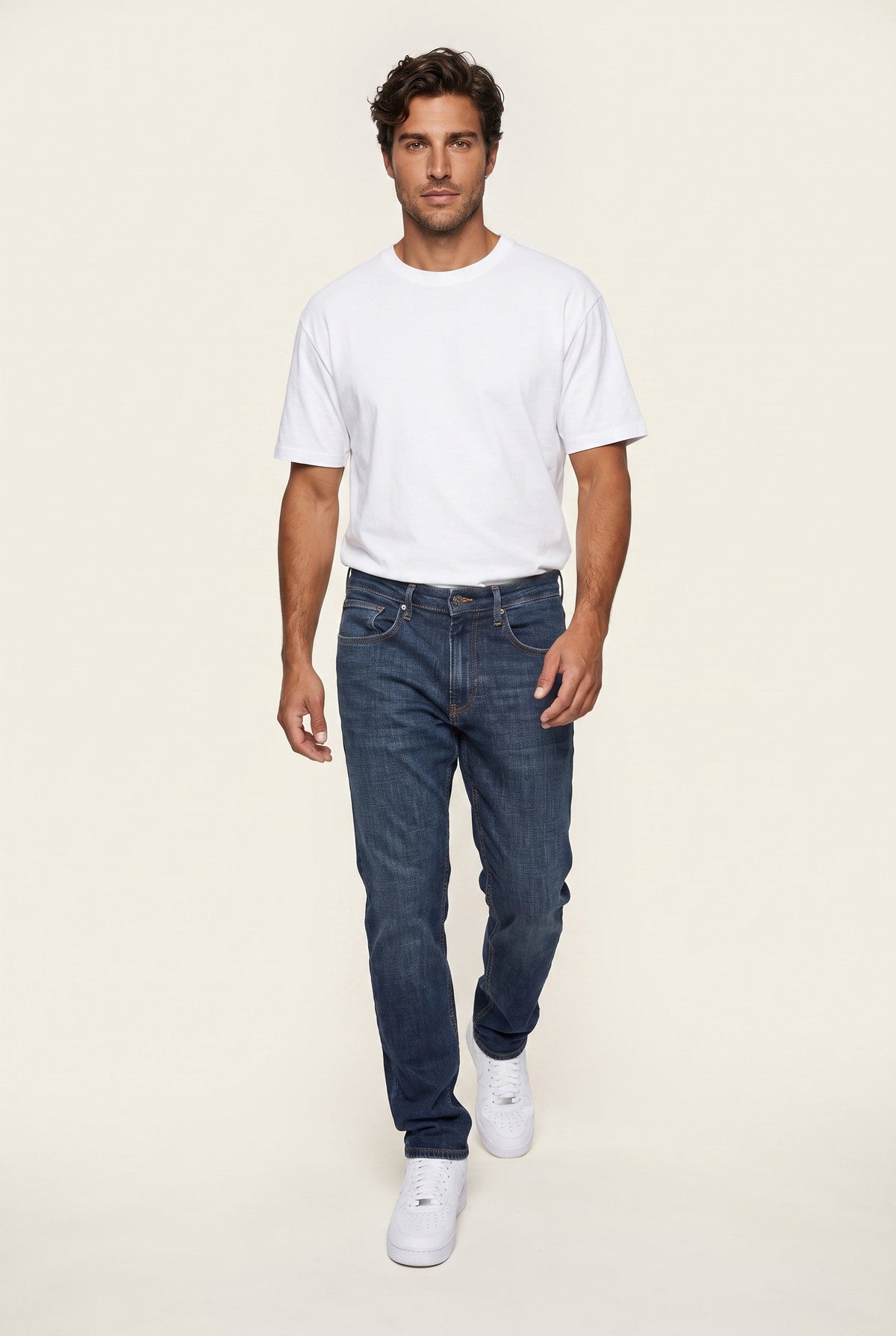 Texas Yüksek Bel Fermuarlı Boru Paça Jean (4400-F14)