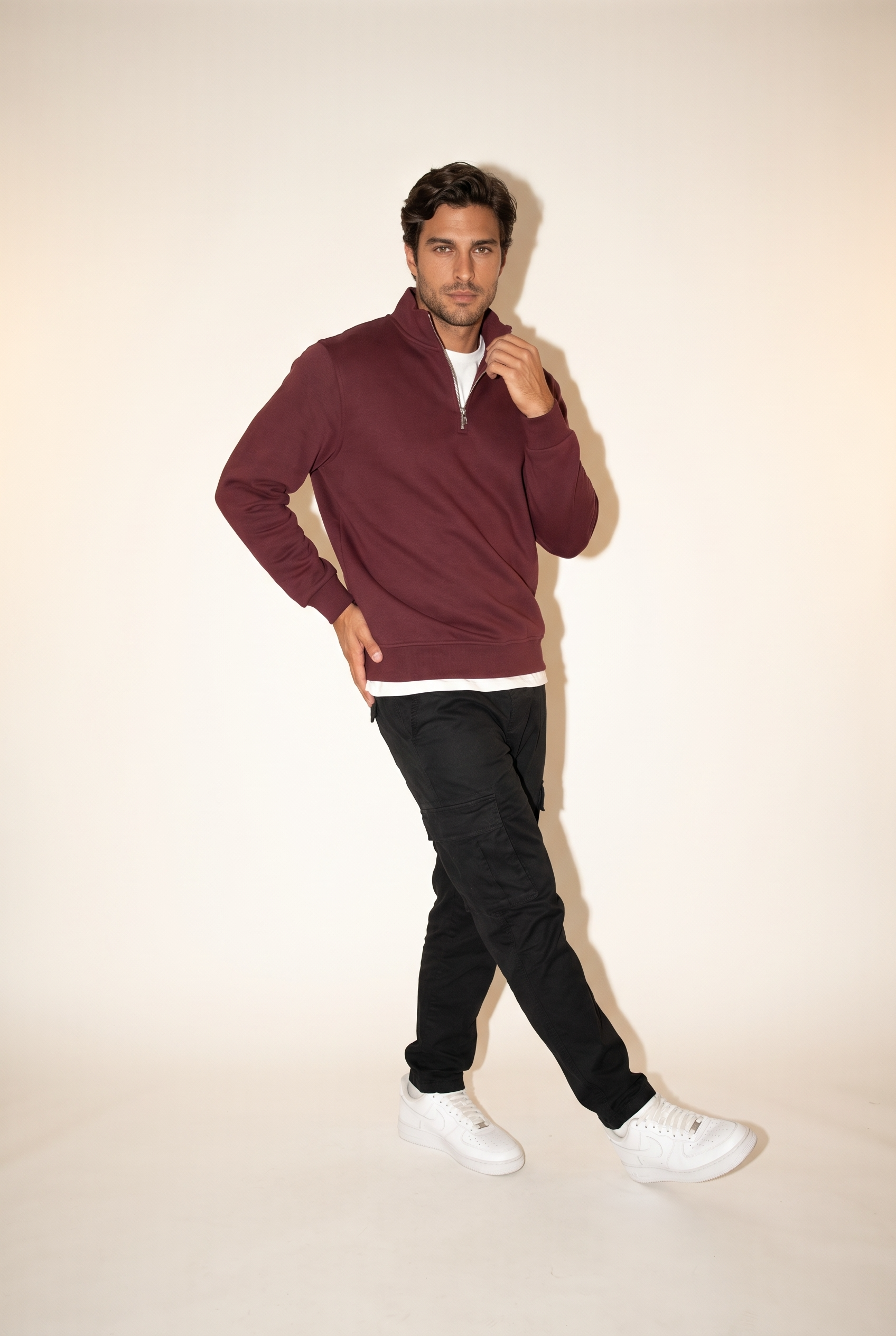 Dik Yaka 3 İplik Sweat (6203)