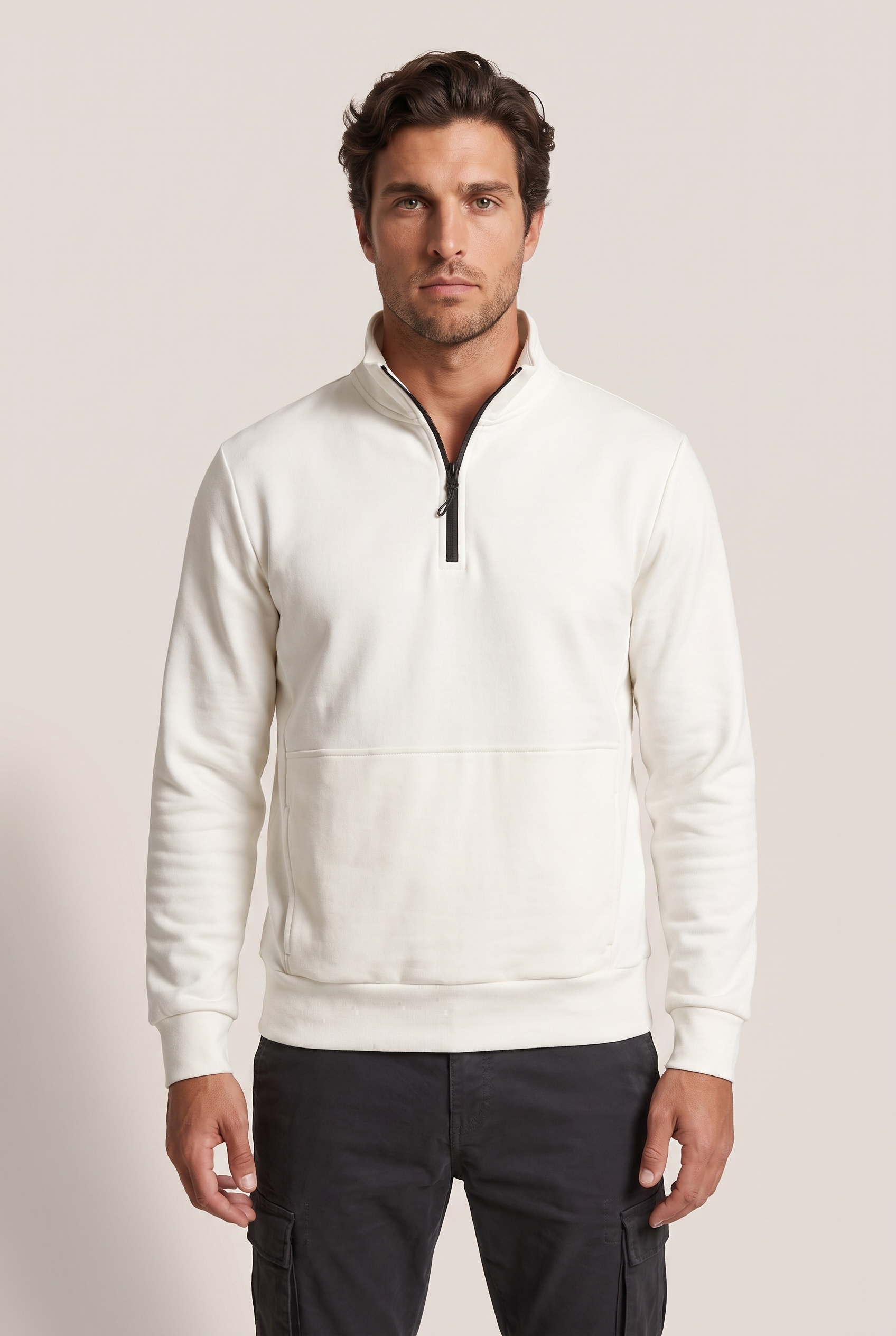 Dik Yaka 3 İplik Sg Sweat (6206)