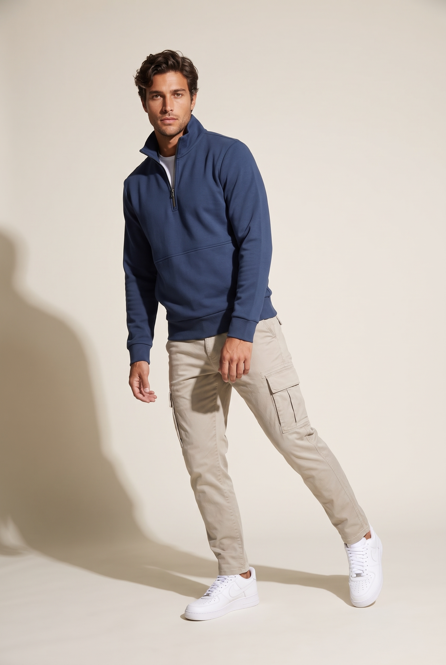 Dik Yaka 3 İplik Sg Sweat (6206)