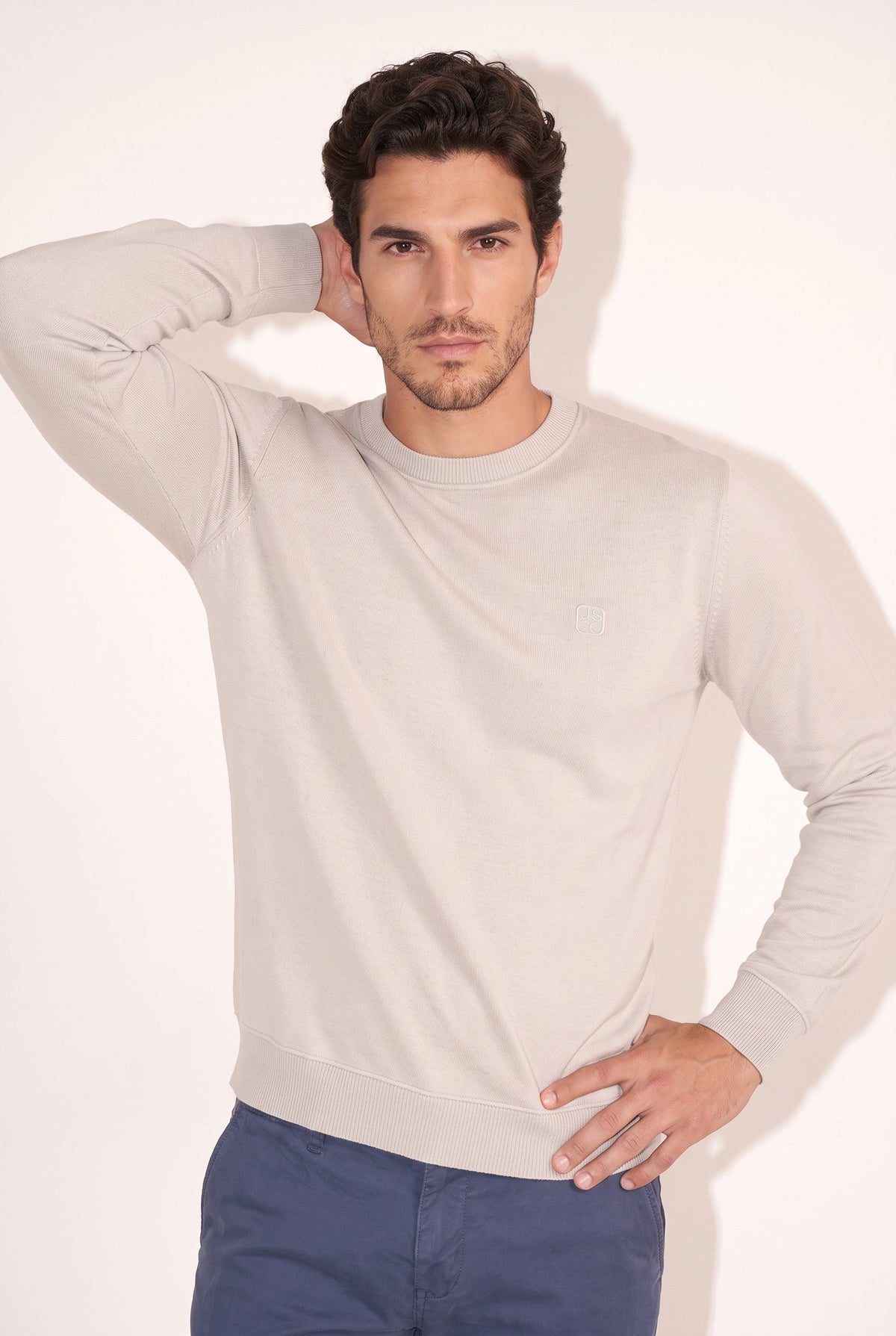 0 Yaka Nakışlı Selanik Sweat (6212)