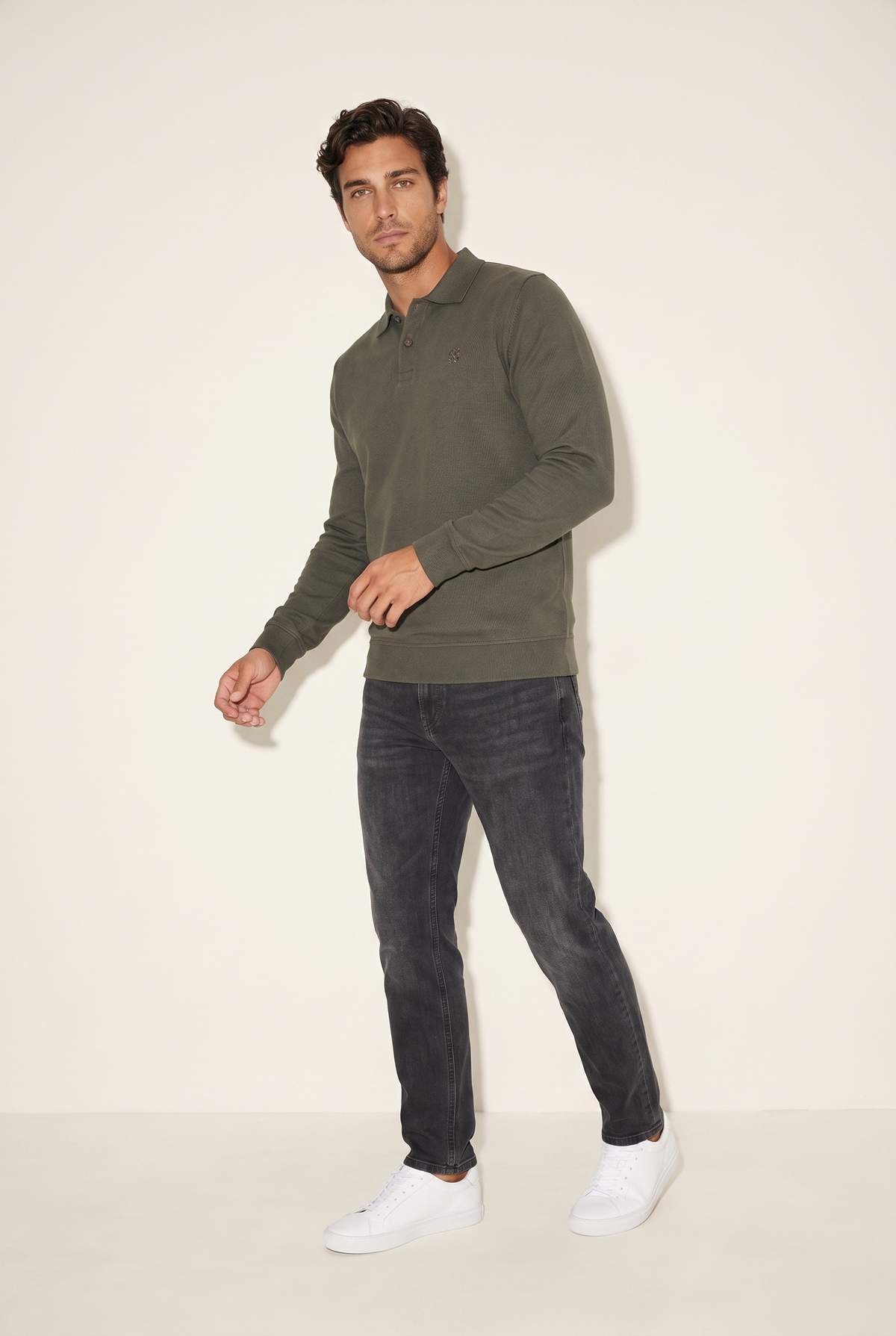 Polo Yaka Düğmeli Trk Sweat (6219)