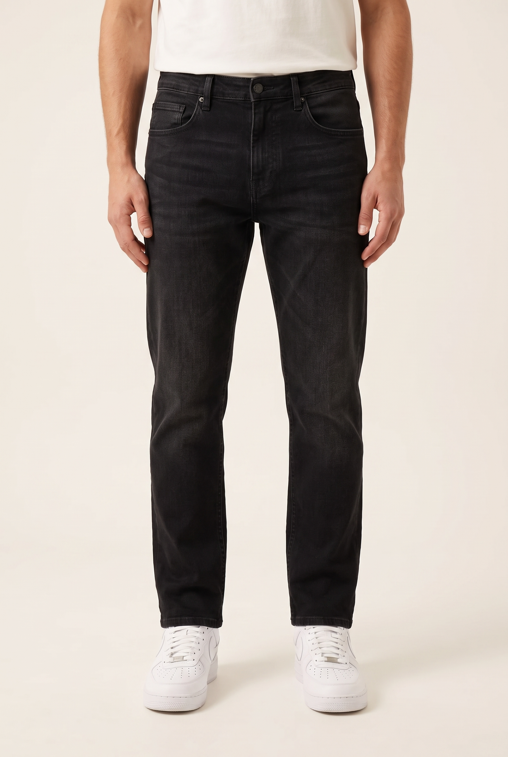 Texas Yüksek Bel Fermuarlı Boru Paça Jean (4412-F01)