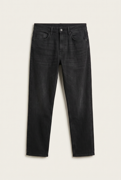 Texas Yüksek Bel Fermuarlı Boru Paça Jean (4412-F01)