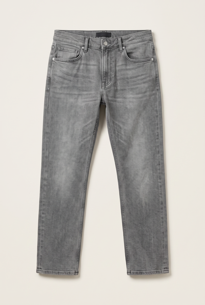 Texas Yüksek Bel Fermuarlı Boru Paça Jean (4412-F09)