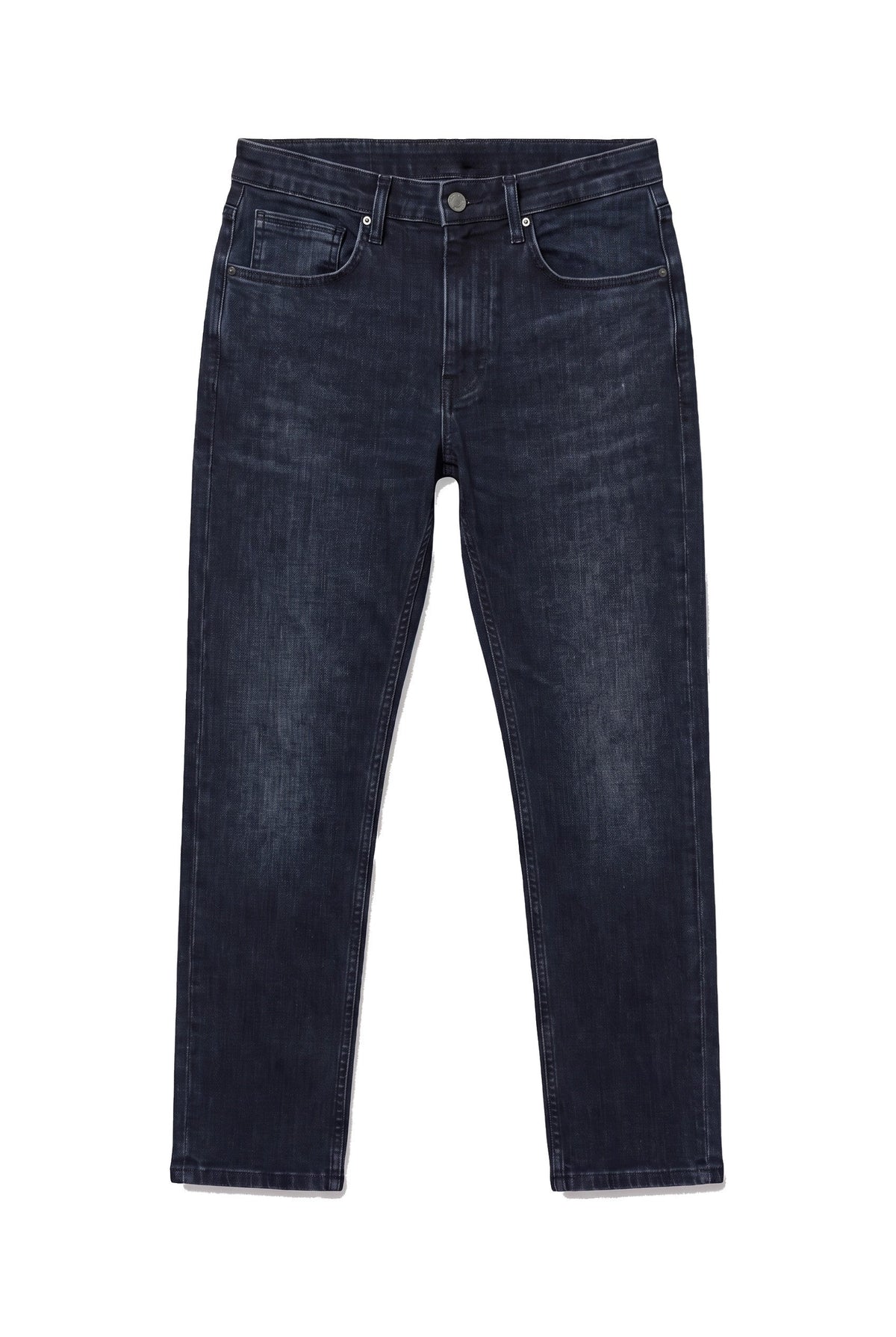 Texas Yüksek Bel Fermuarlı Boru Paça Jean (4412-F08)