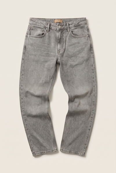 Texas Yüksek Bel Fermuarlı Boru Paça Jean (4400-F04)