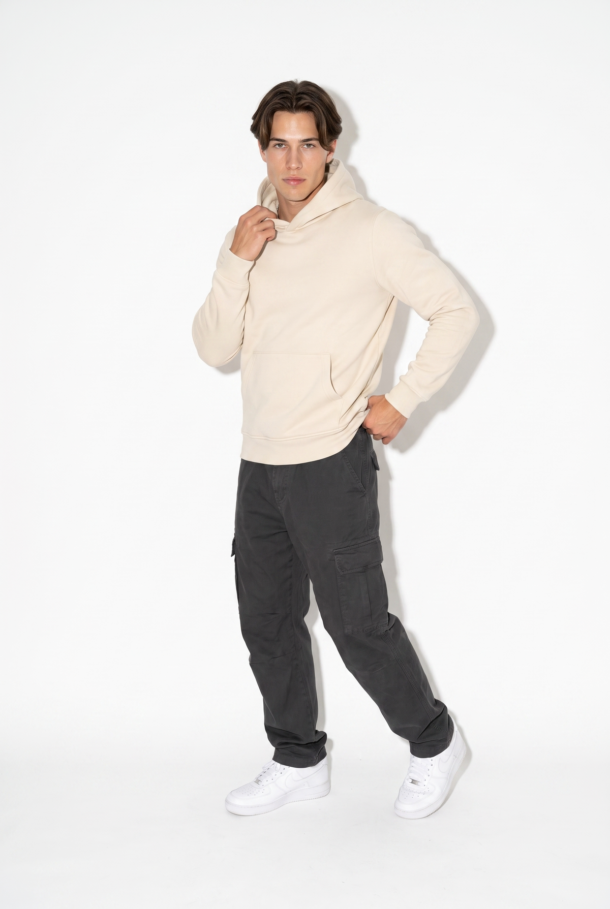 Kapşonlu 3 İplik Sweat (6200)