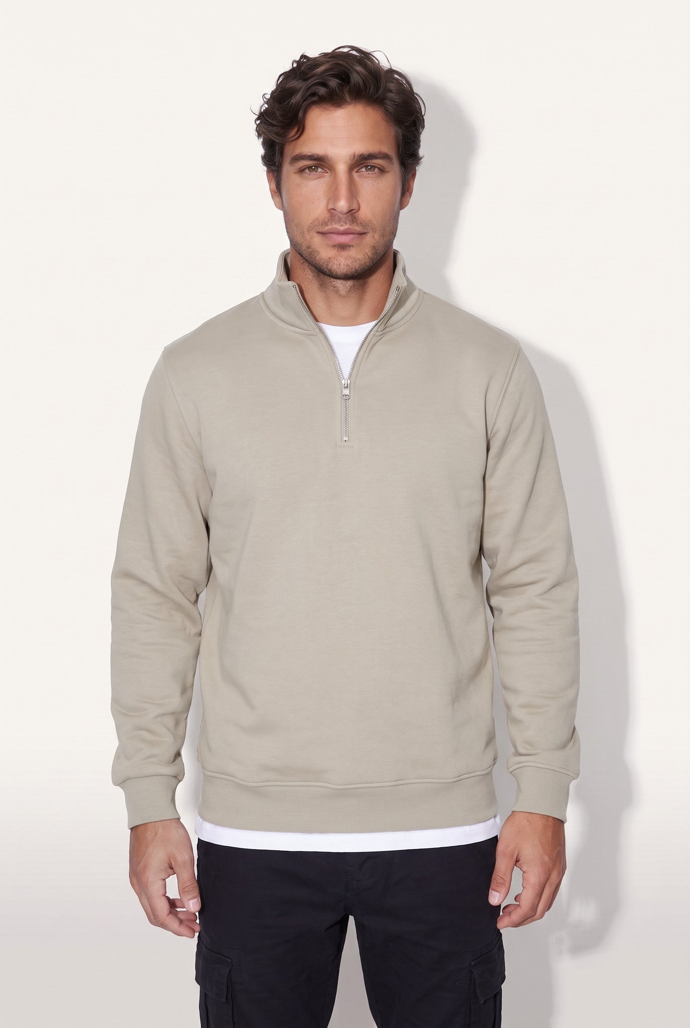 Dik Yaka 3 İplik Sweat (6203)