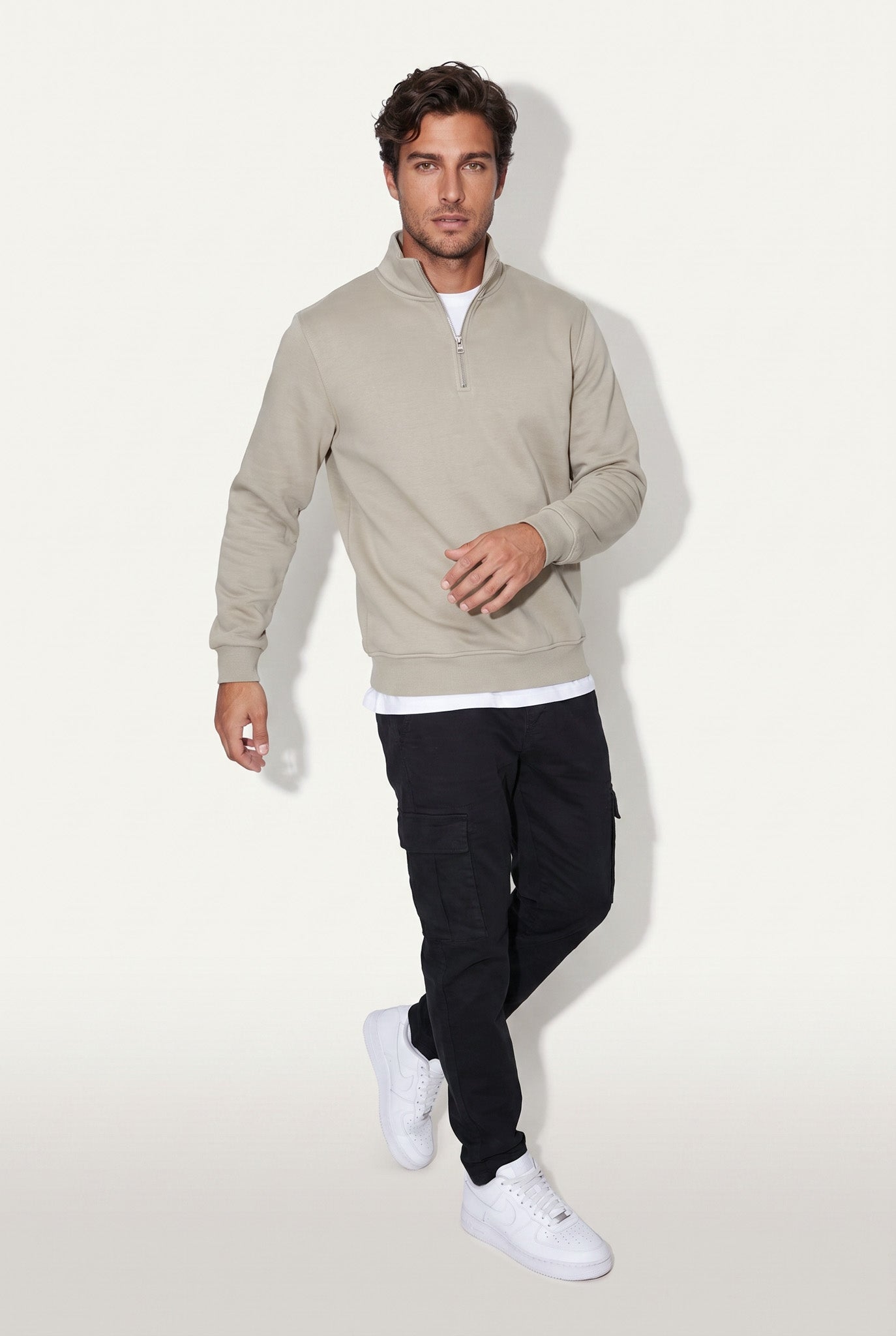 Dik Yaka 3 İplik Sweat (6203)