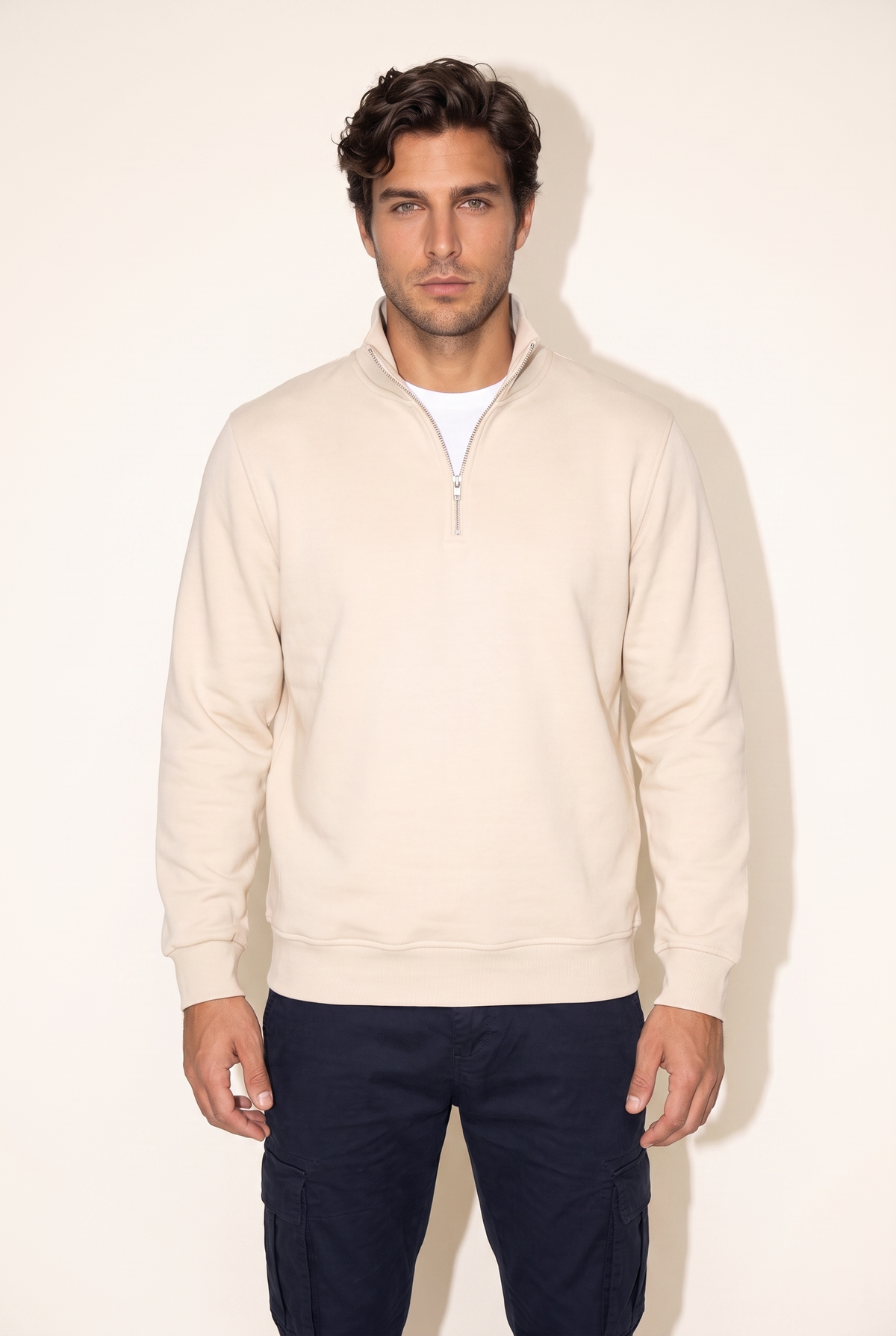 Dik Yaka 3 İplik Sweat (6203)