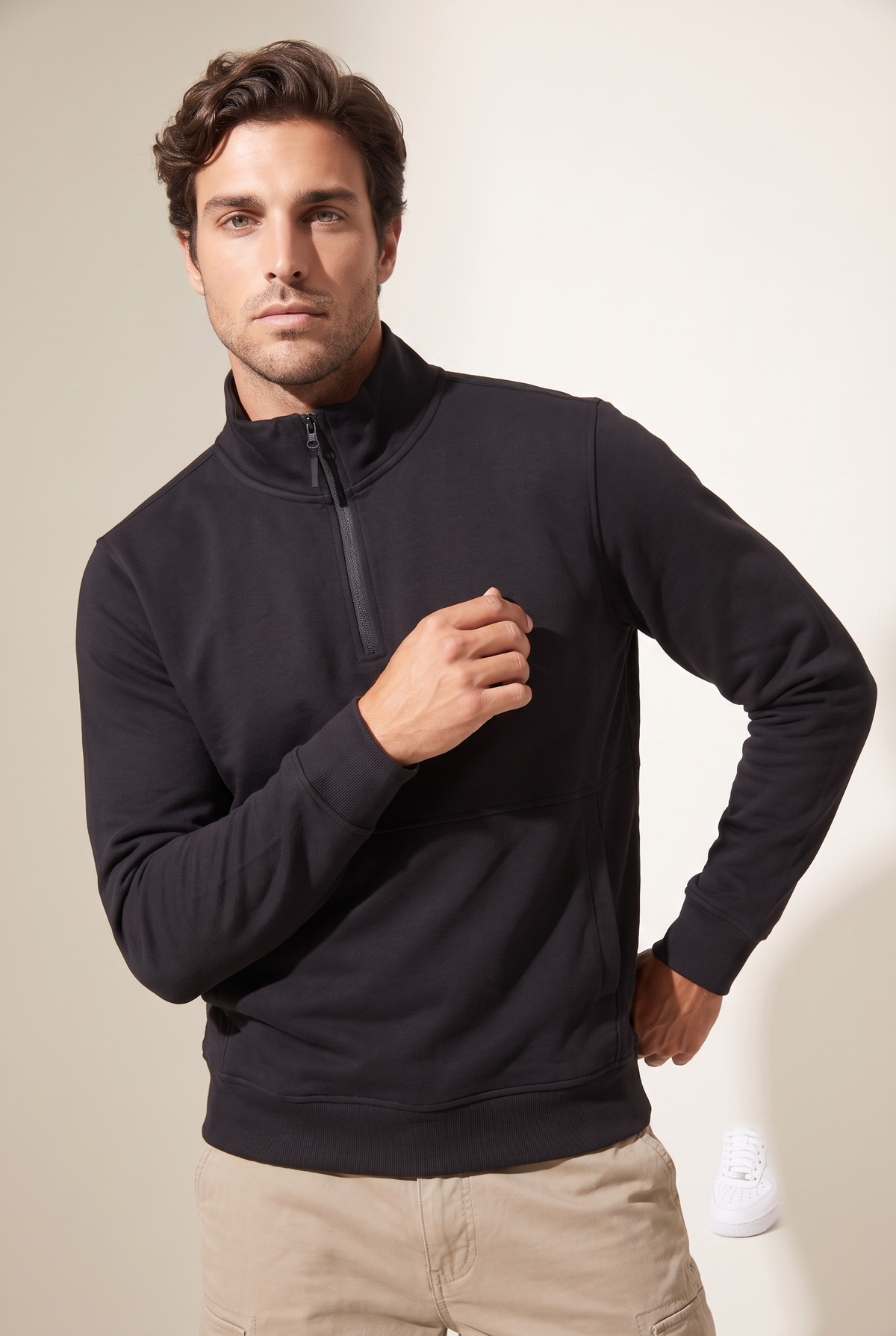 Dik Yaka 3 İplik Sg Sweat (6206)