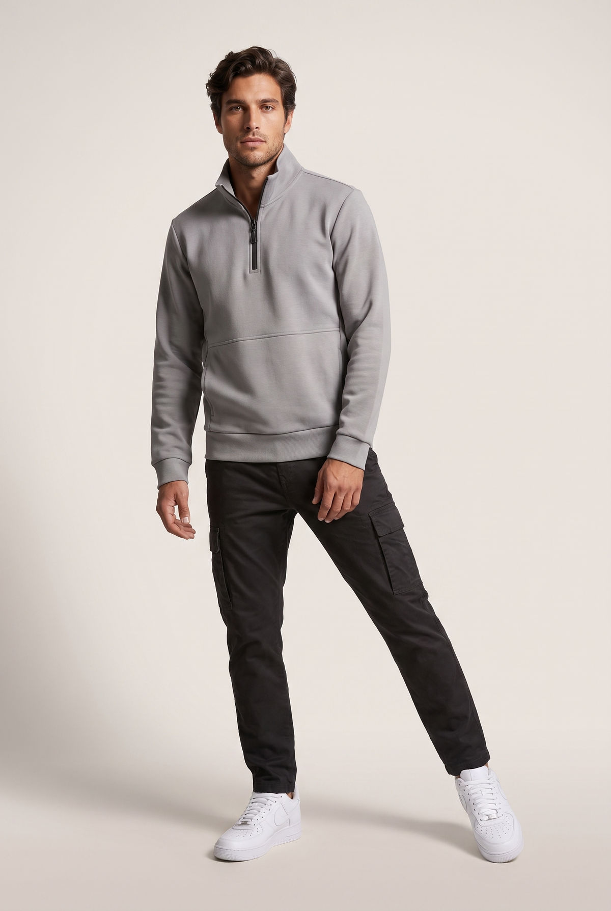 Dik Yaka 3 İplik Sg Sweat (6206)