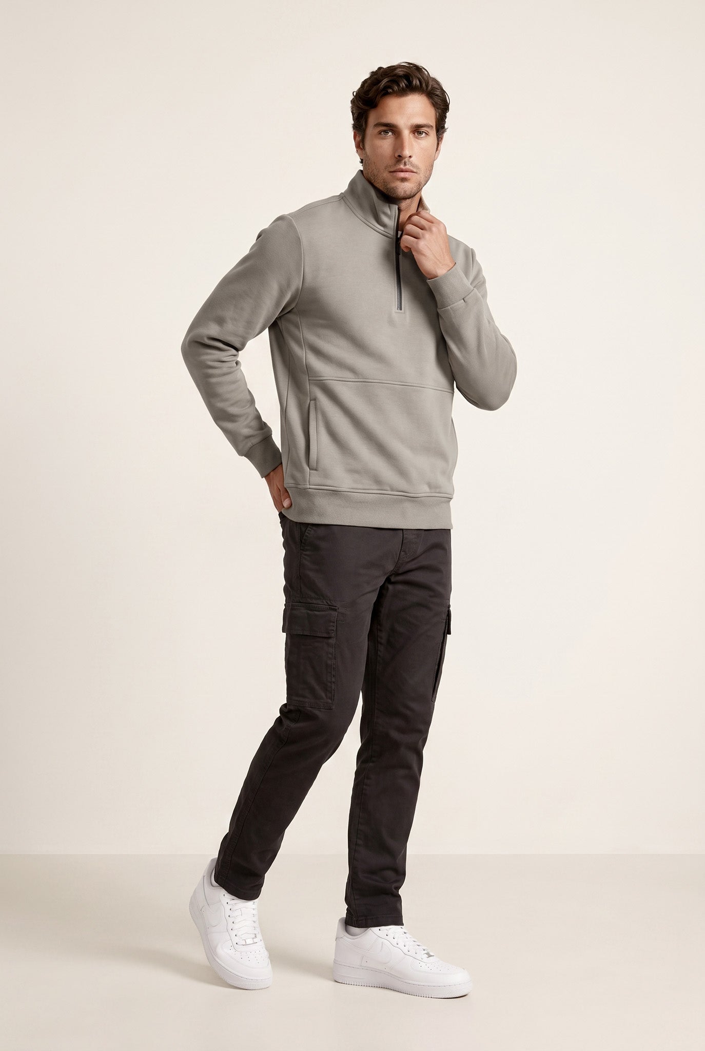Dik Yaka 3 İplik Sg Sweat (6206)