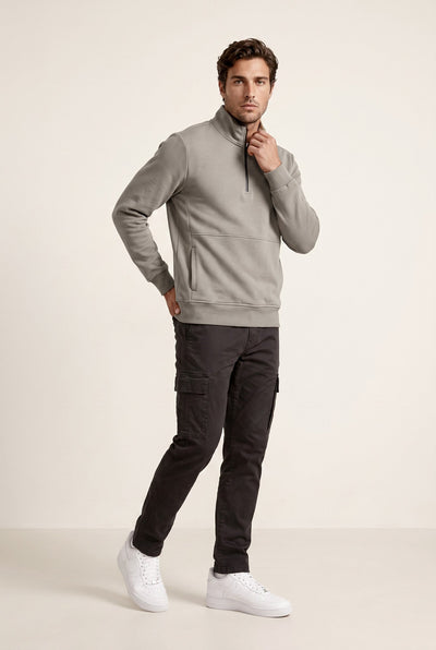 Dik Yaka 3 İplik Sg Sweat (6206)