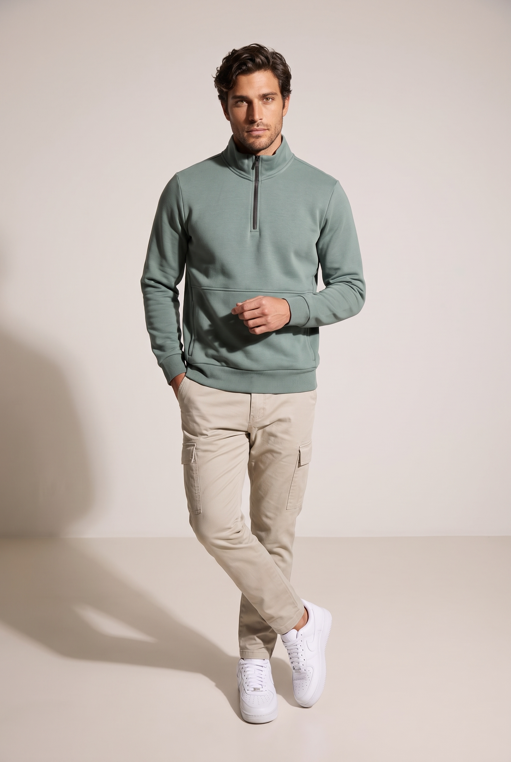 Dik Yaka 3 İplik Sg Sweat (6206)