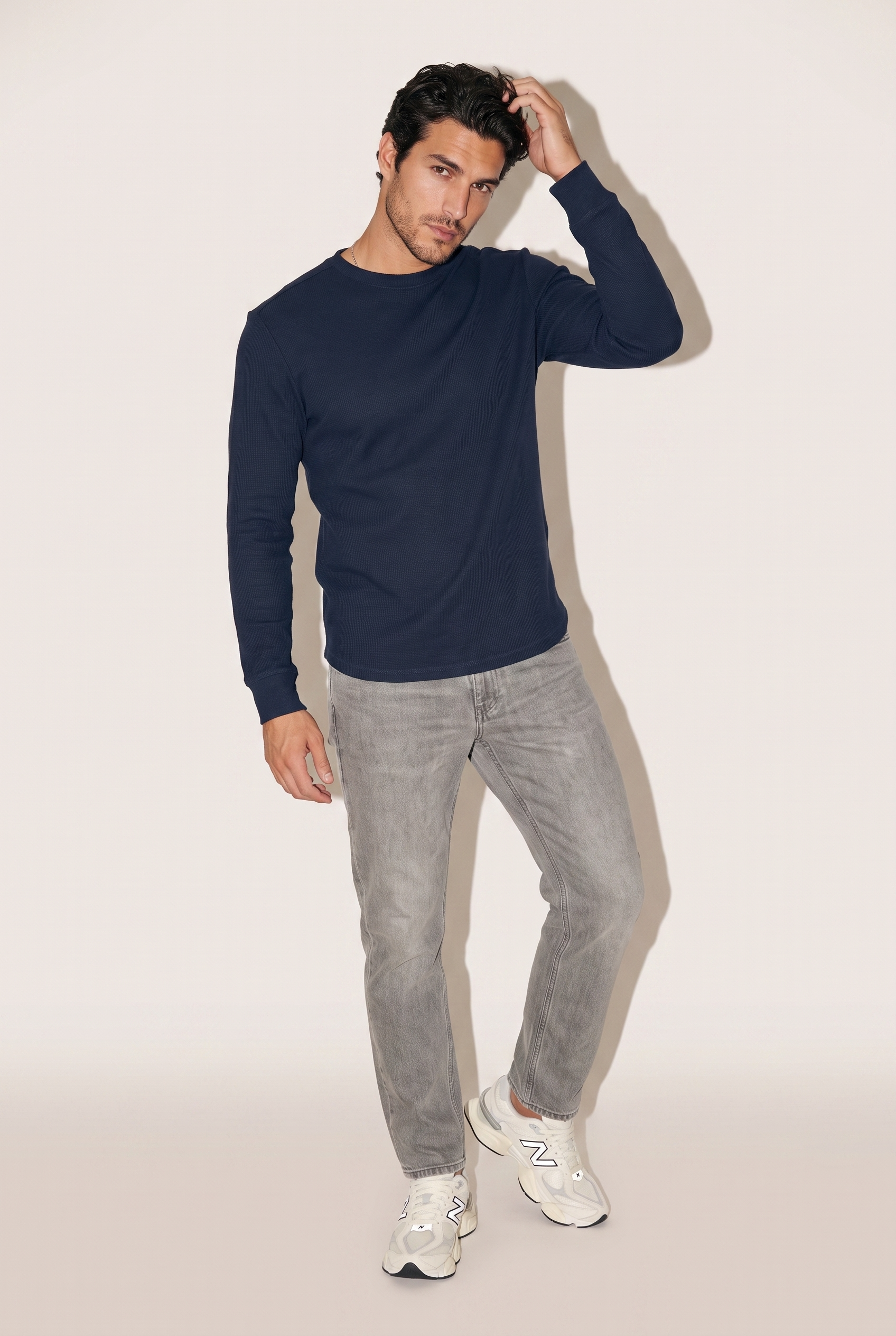 0 Yaka Basic Waffle Sweatshirt (6210)