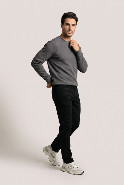 0 Yaka Basic Waffle Sweatshirt (6210)