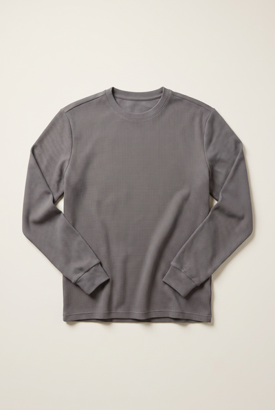 0 Yaka Basic Waffle Sweatshirt (6210)