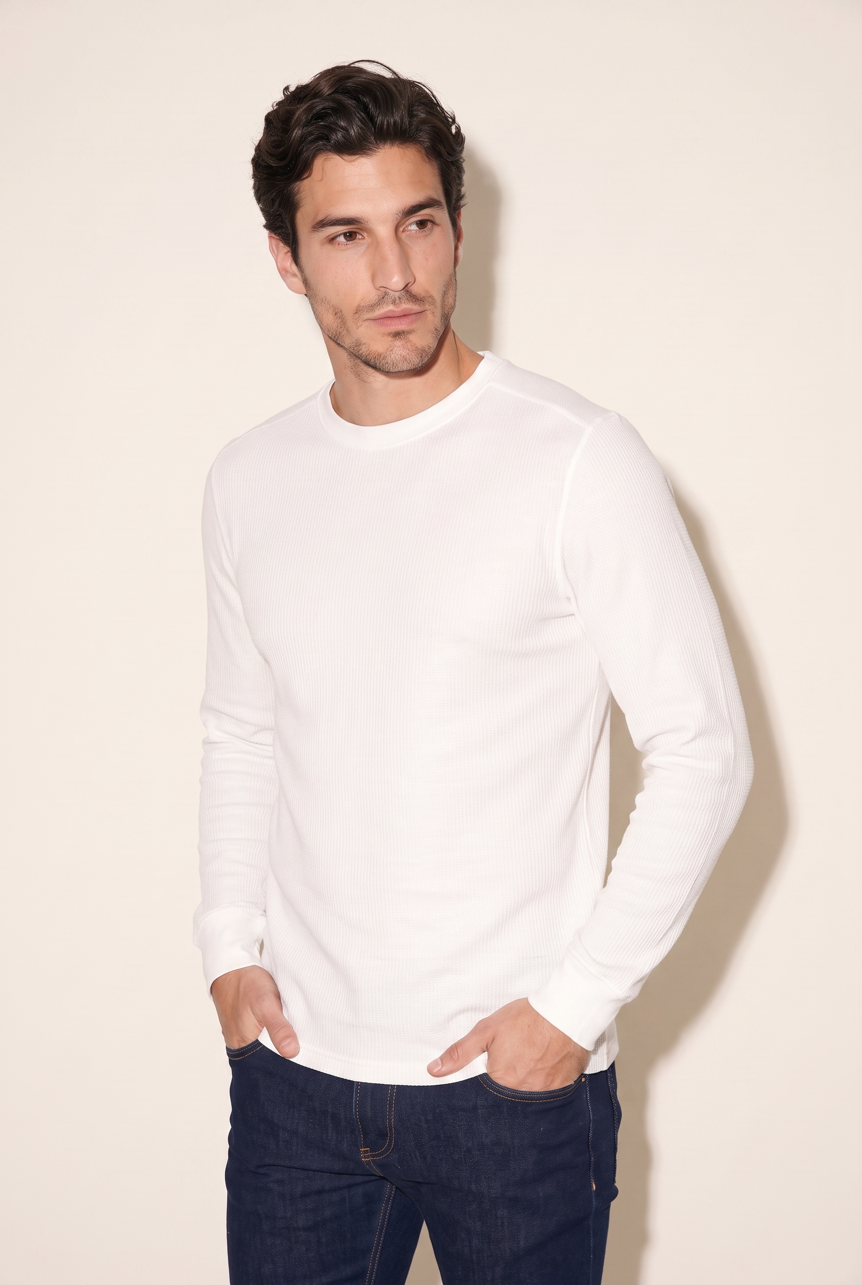 0 Yaka Basic Waffle Sweatshirt (6210)