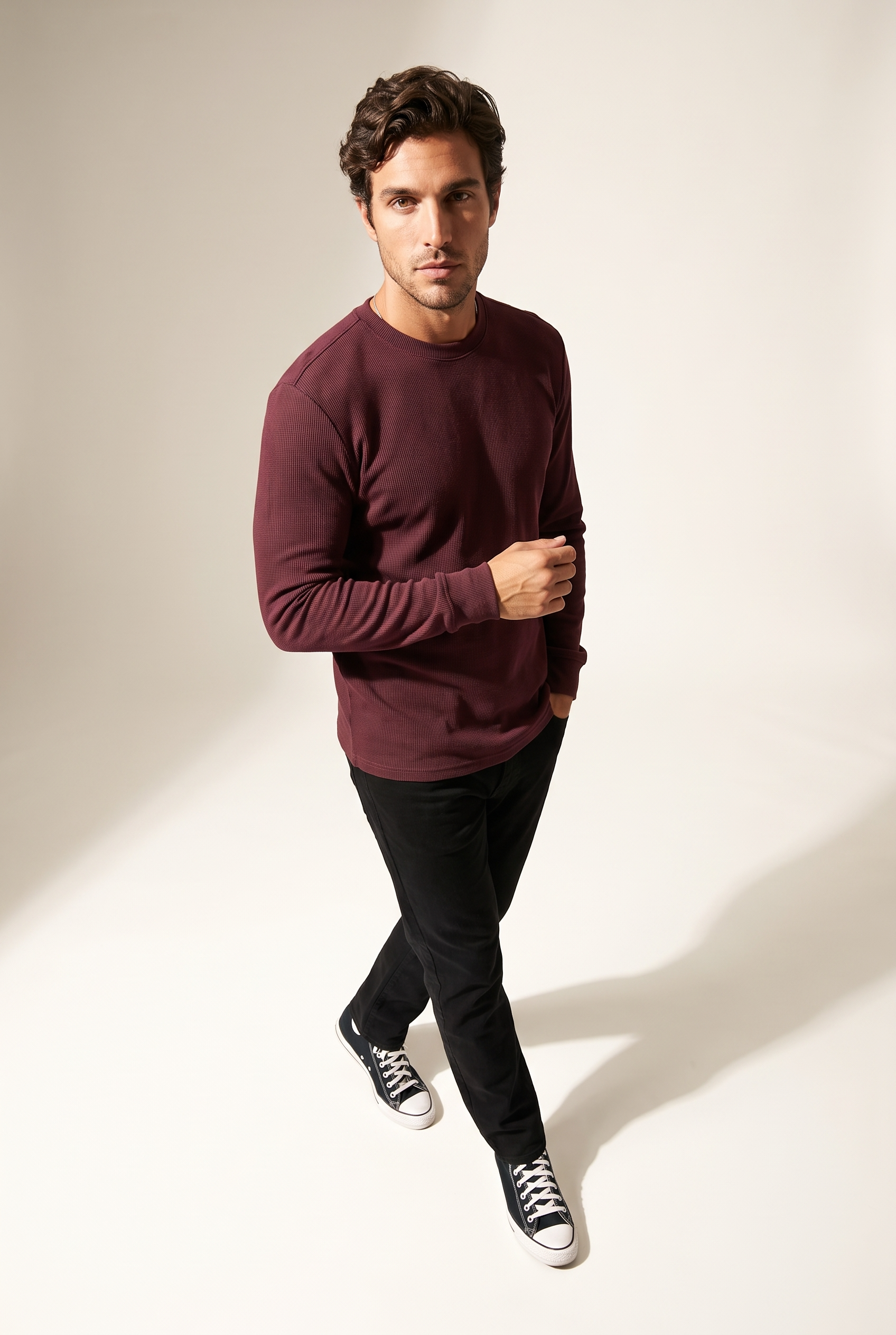 0 Yaka Basic Waffle Sweatshirt (6210)