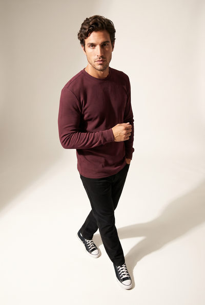 0 Yaka Basic Waffle Sweatshirt (6210)