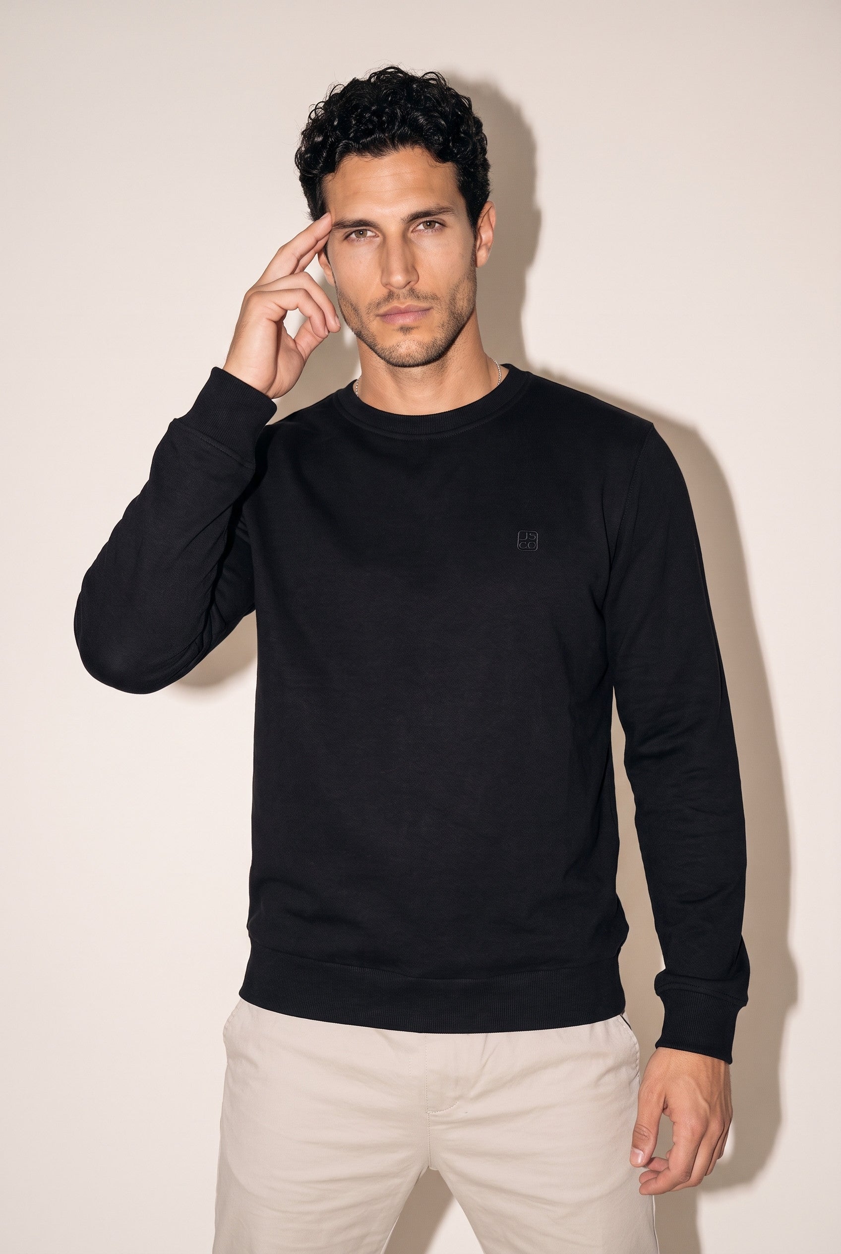 0 Yaka Nakışlı Selanik Sweat (6212)