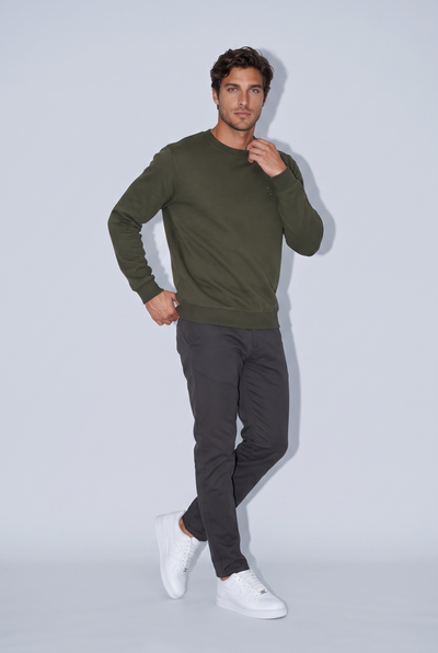 0 Yaka Nakışlı Selanik Sweat (6212)