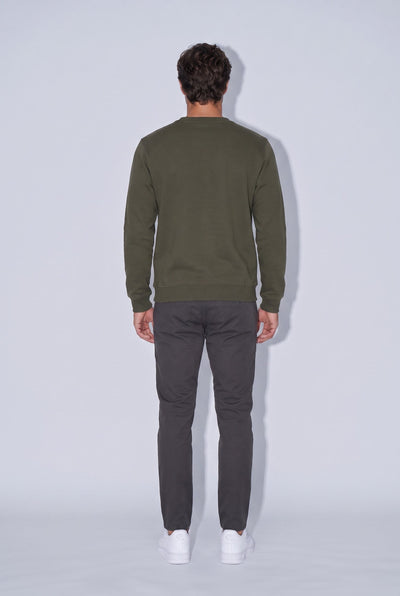 0 Yaka Nakışlı Selanik Sweat (6212)