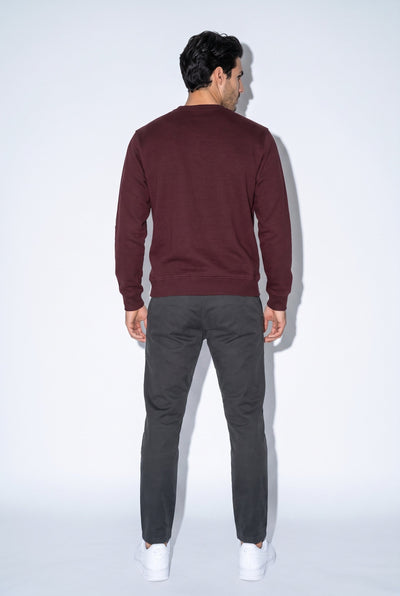 0 Yaka Nakışlı Selanik Sweat (6212)