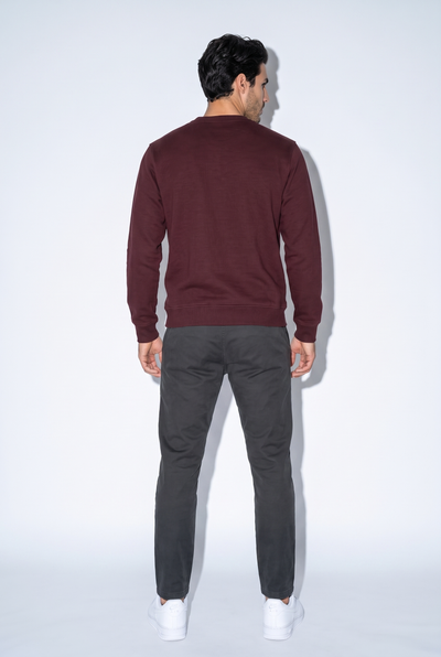 0 Yaka Nakışlı Selanik Sweat (6212)