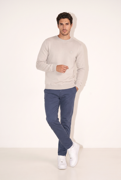 0 Yaka Nakışlı Selanik Sweat (6212)