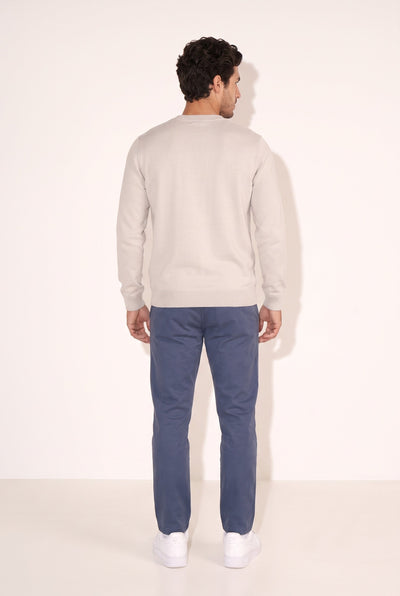 0 Yaka Nakışlı Selanik Sweat (6212)