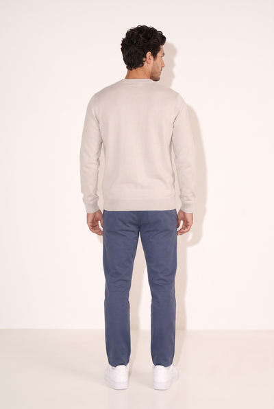 0 Yaka Nakışlı Selanik Sweat (6212)