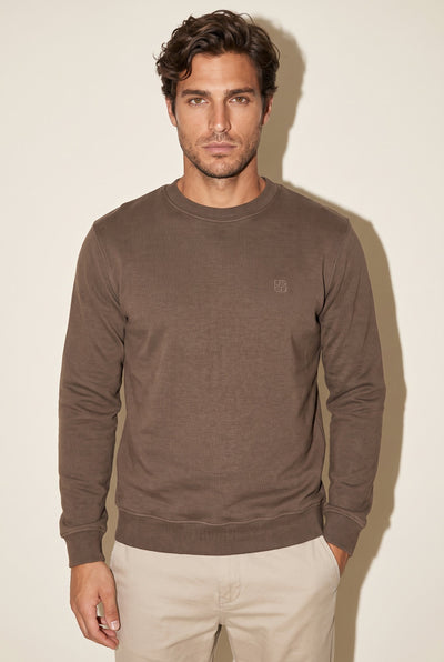 0 Yaka Nakışlı Selanik Sweat (6212)
