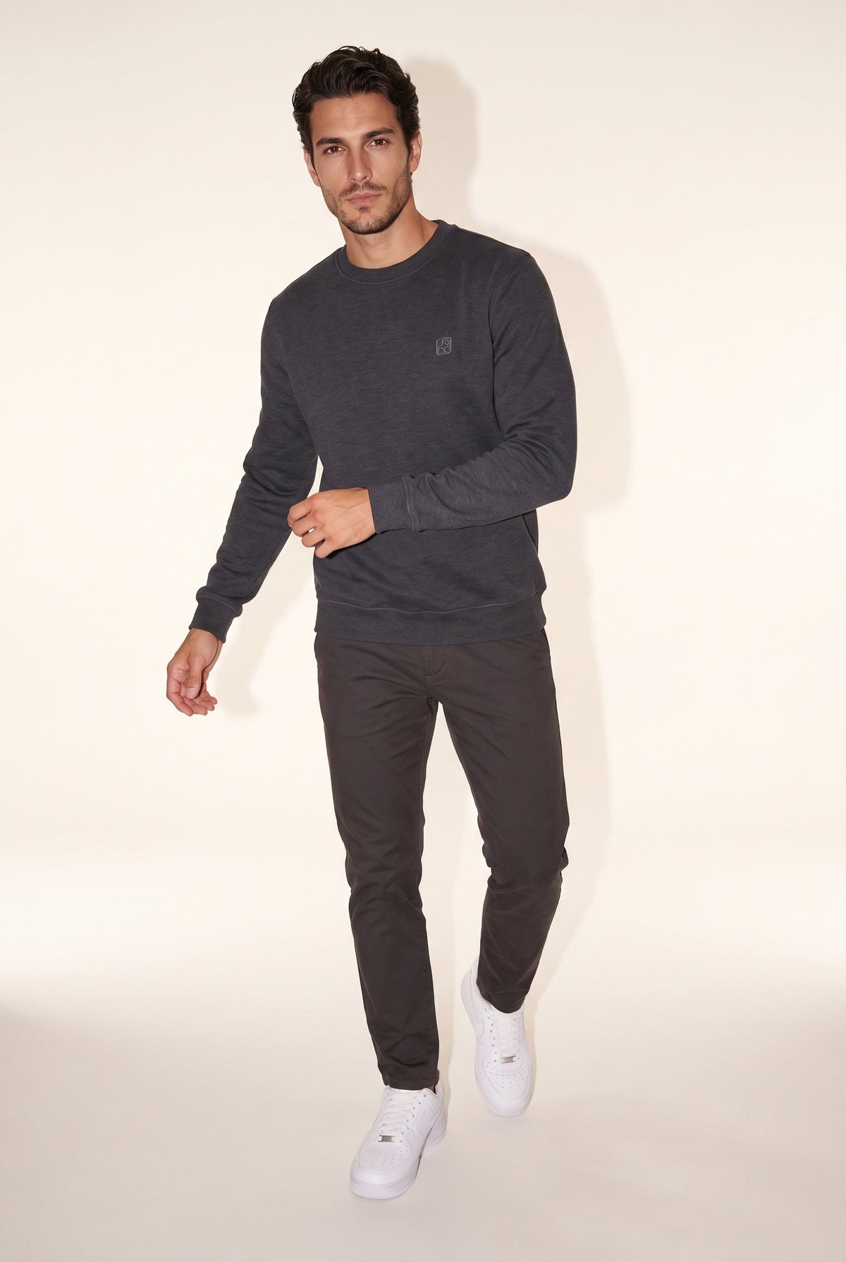 0 Yaka Nakışlı Selanik Sweat (6212)