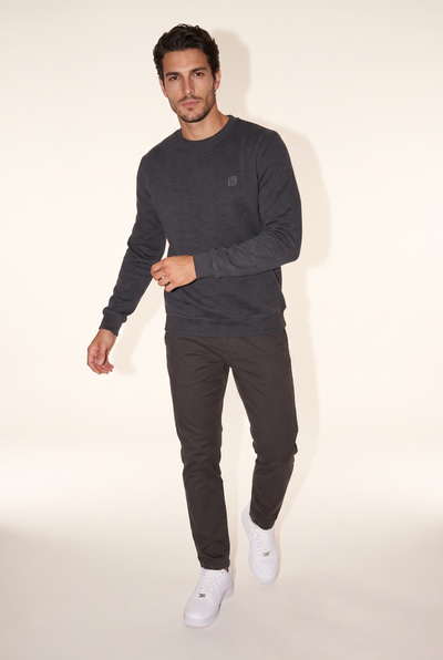 0 Yaka Nakışlı Selanik Sweat (6212)