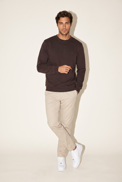 0 Yaka Nakışlı Selanik Sweat (6212)