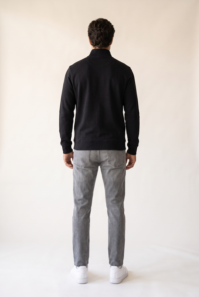 Dik Yaka Nakışlı Selanik Sweat (6213)