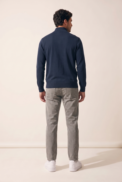 Dik Yaka Nakışlı Selanik Sweat (6213)