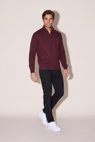 Dik Yaka Nakışlı Selanik Sweat (6213)