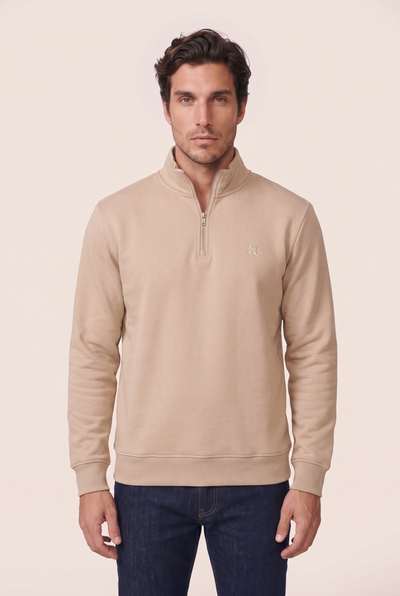 Dik Yaka Nakışlı Selanik Sweat (6213)