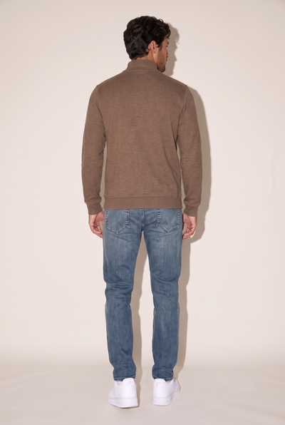 Dik Yaka Nakışlı Selanik Sweat (6213)