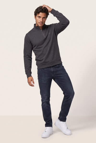 Dik Yaka Nakışlı Selanik Sweat (6213)