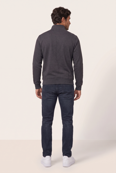 Dik Yaka Nakışlı Selanik Sweat (6213)