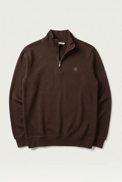 Dik Yaka Nakışlı Selanik Sweat (6213)