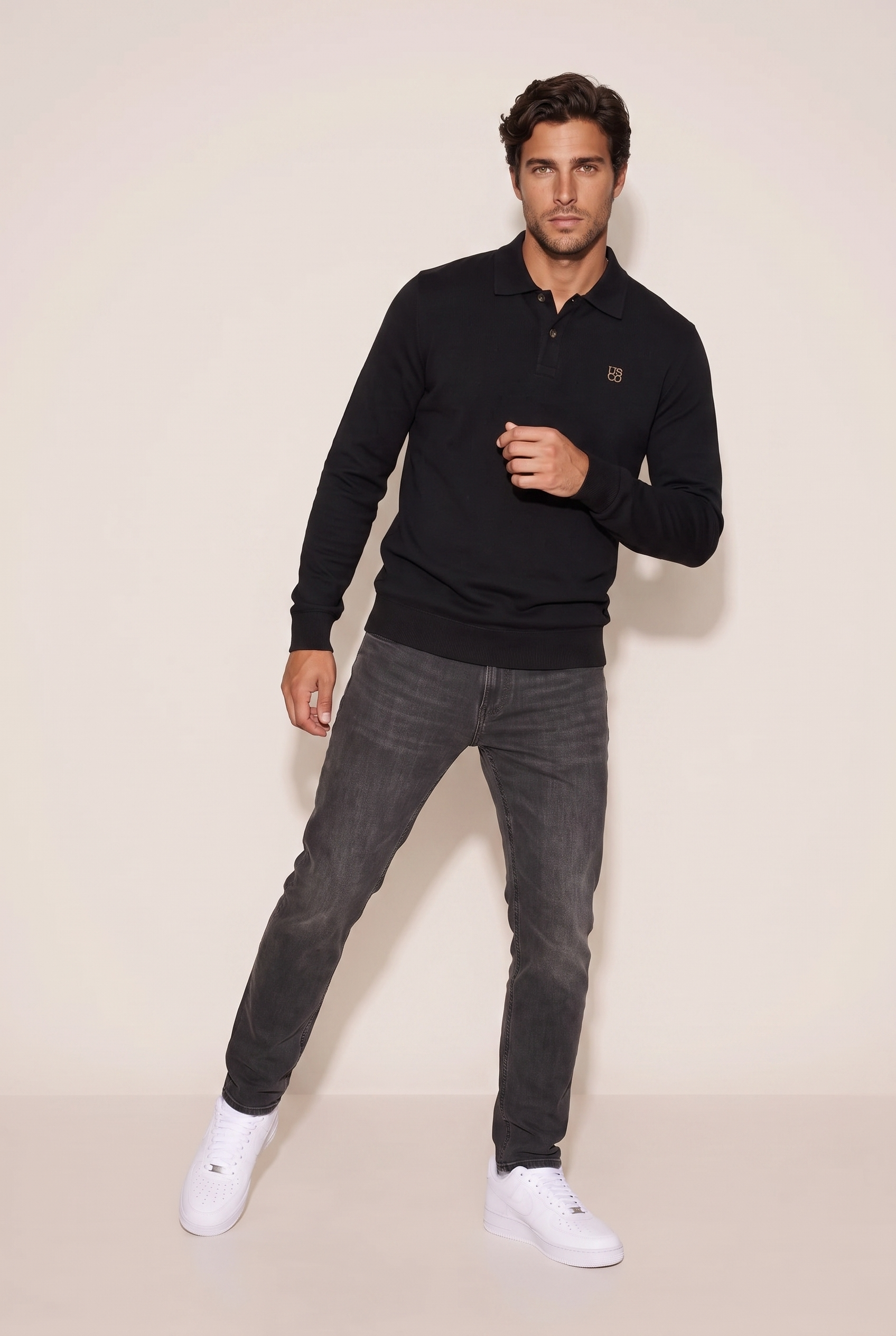Polo Yaka Düğmeli Trk Sweat (6219)