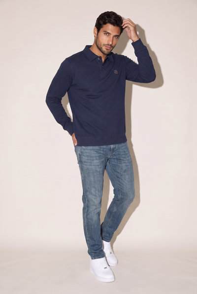 Polo Yaka Düğmeli Trk Sweat (6219)