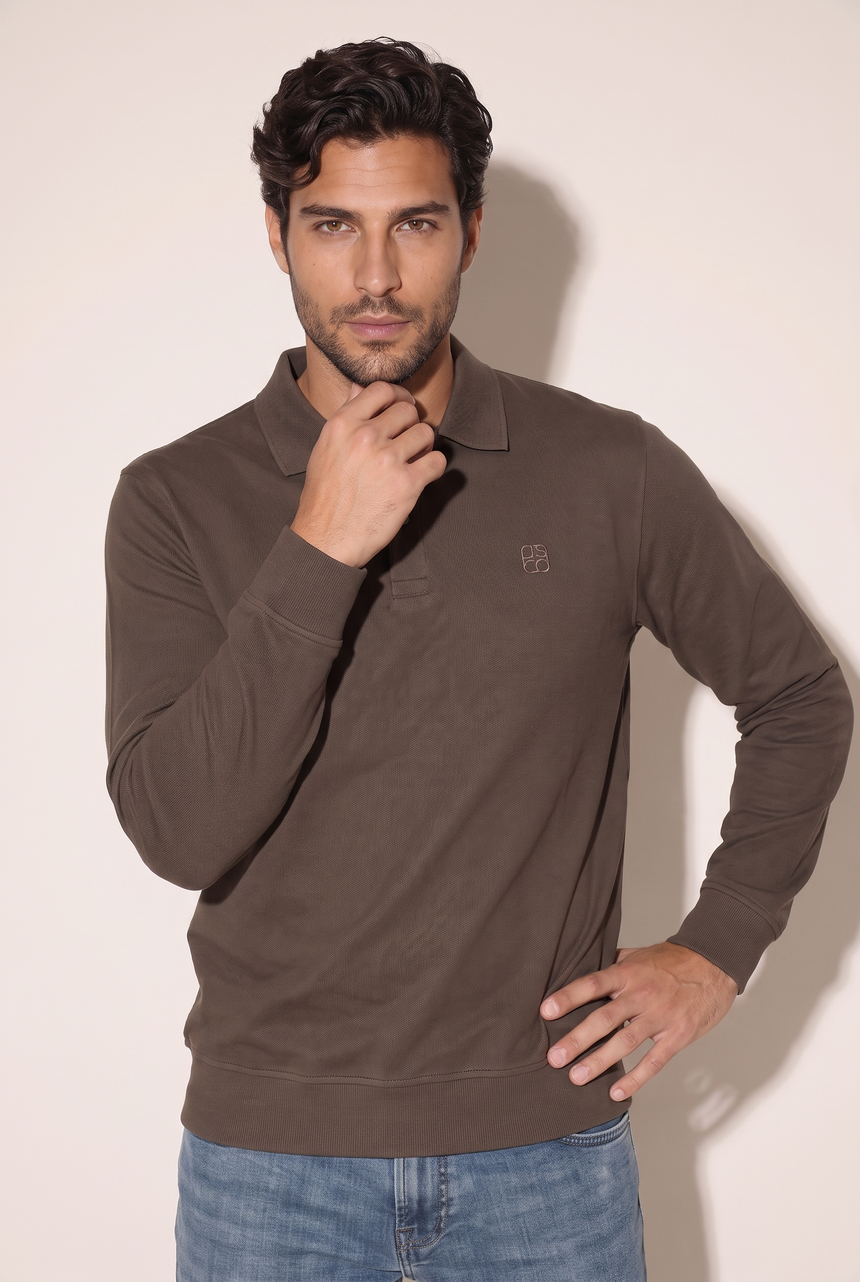 Polo Yaka Düğmeli Trk Sweat (6219)